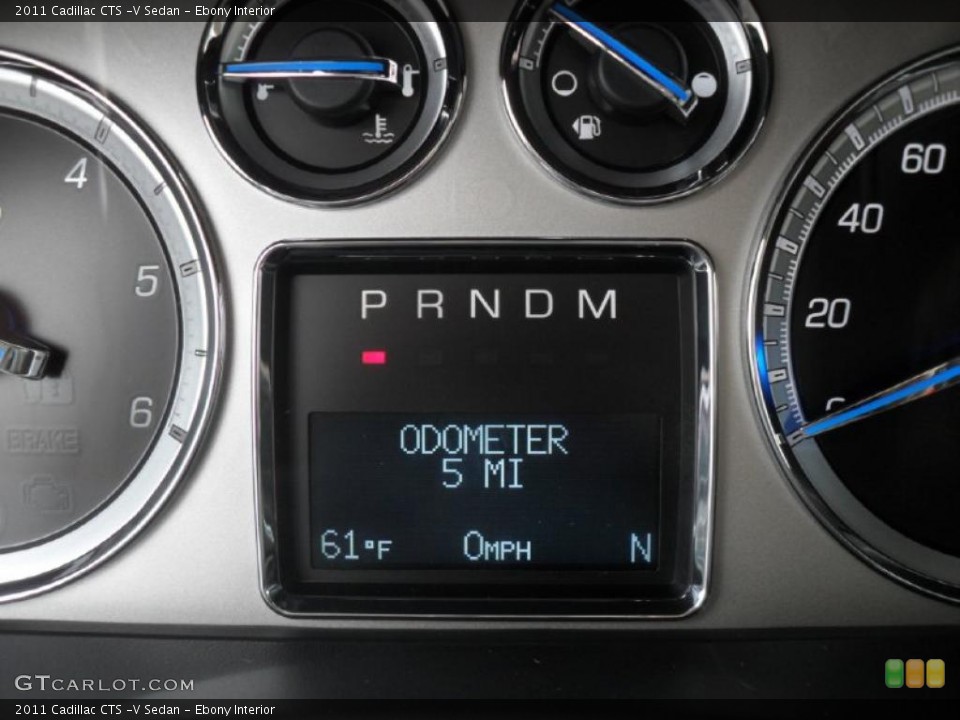 Ebony Interior Gauges for the 2011 Cadillac CTS -V Sedan #40376465