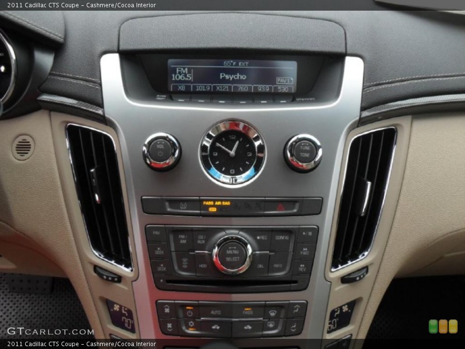 Cashmere/Cocoa Interior Controls for the 2011 Cadillac CTS Coupe #40376637