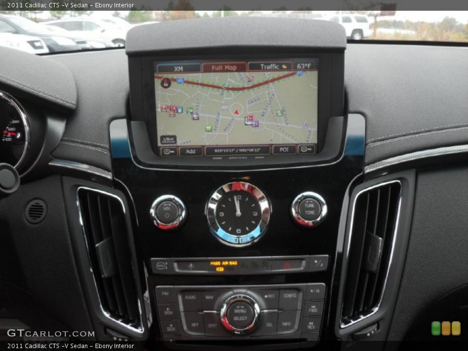 Ebony Interior Navigation for the 2011 Cadillac CTS -V Sedan #40377001
