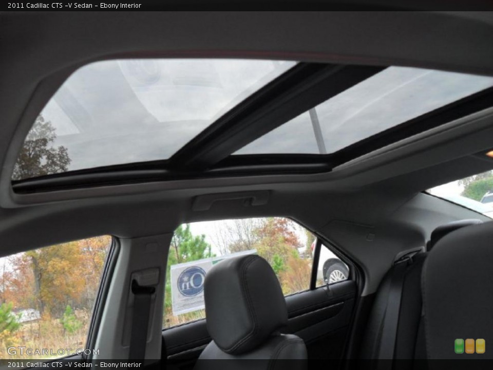 Ebony Interior Sunroof for the 2011 Cadillac CTS -V Sedan #40377017