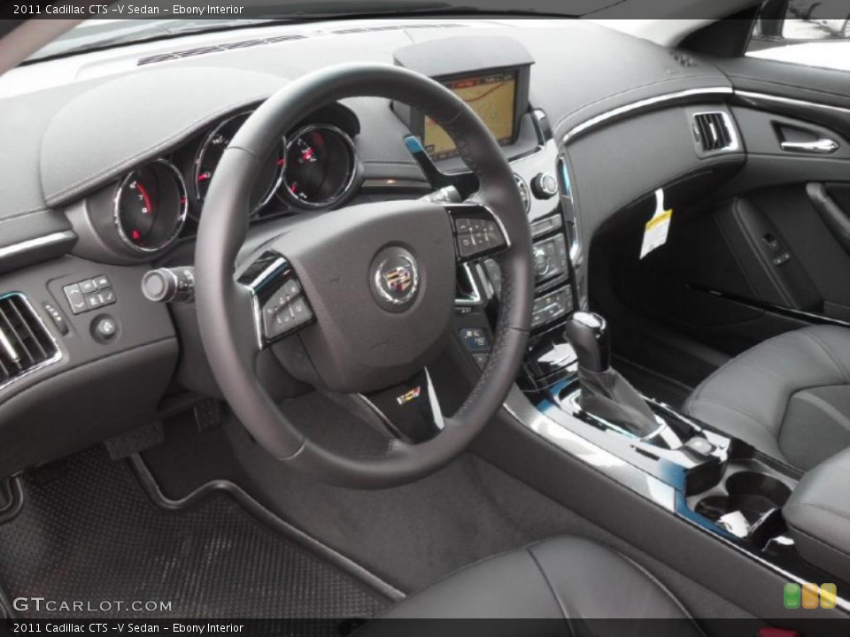 Ebony Interior Prime Interior for the 2011 Cadillac CTS -V Sedan #40377205