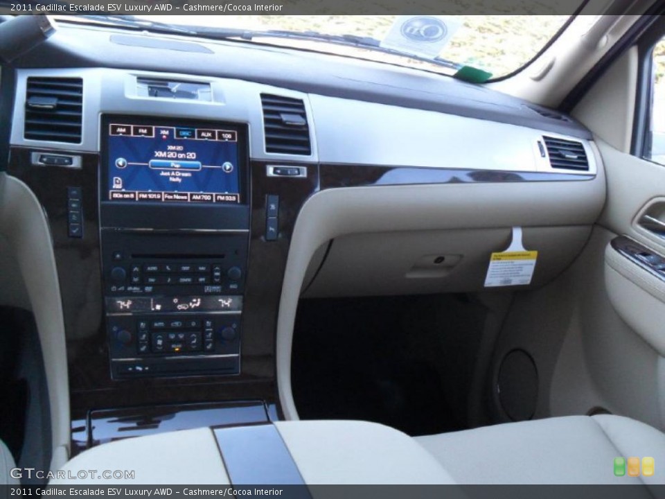 Cashmere/Cocoa Interior Dashboard for the 2011 Cadillac Escalade ESV Luxury AWD #40379197