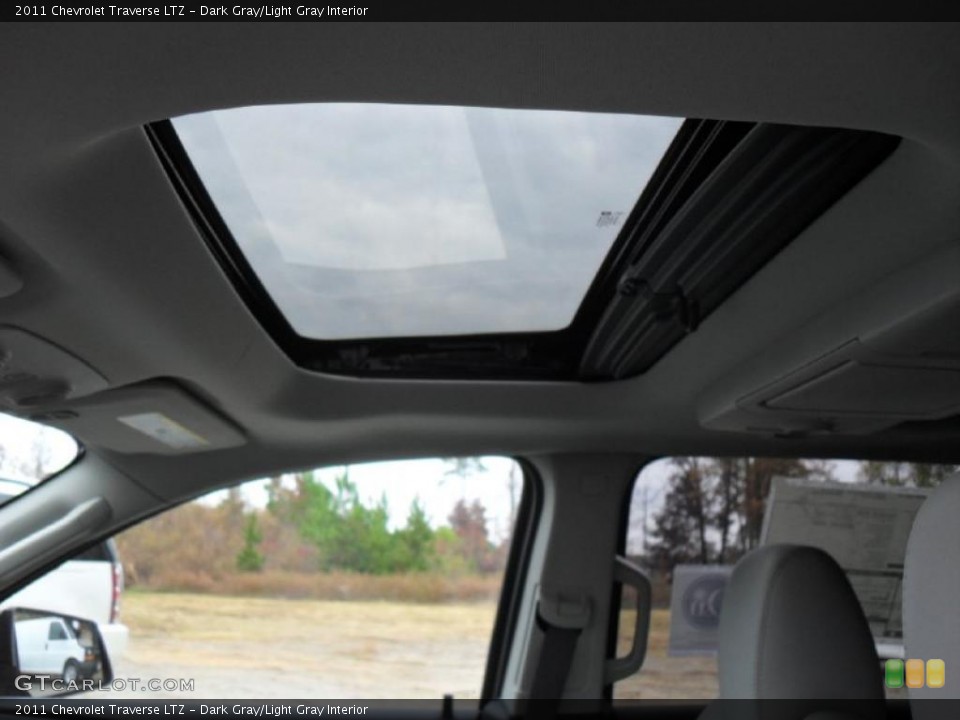Dark Gray/Light Gray Interior Sunroof for the 2011 Chevrolet Traverse LTZ #40381233