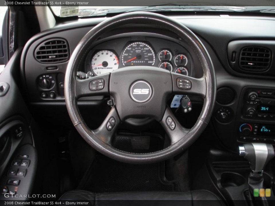 Ebony Interior Steering Wheel for the 2008 Chevrolet TrailBlazer SS 4x4 #40382189
