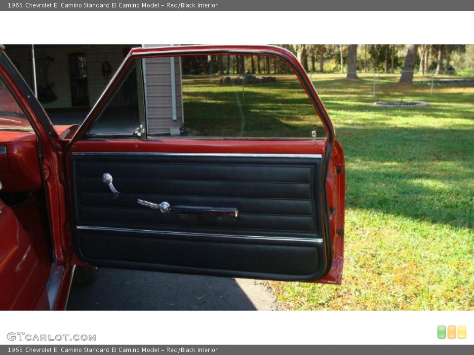 Red/Black Interior Door Panel for the 1965 Chevrolet El Camino  #40382573