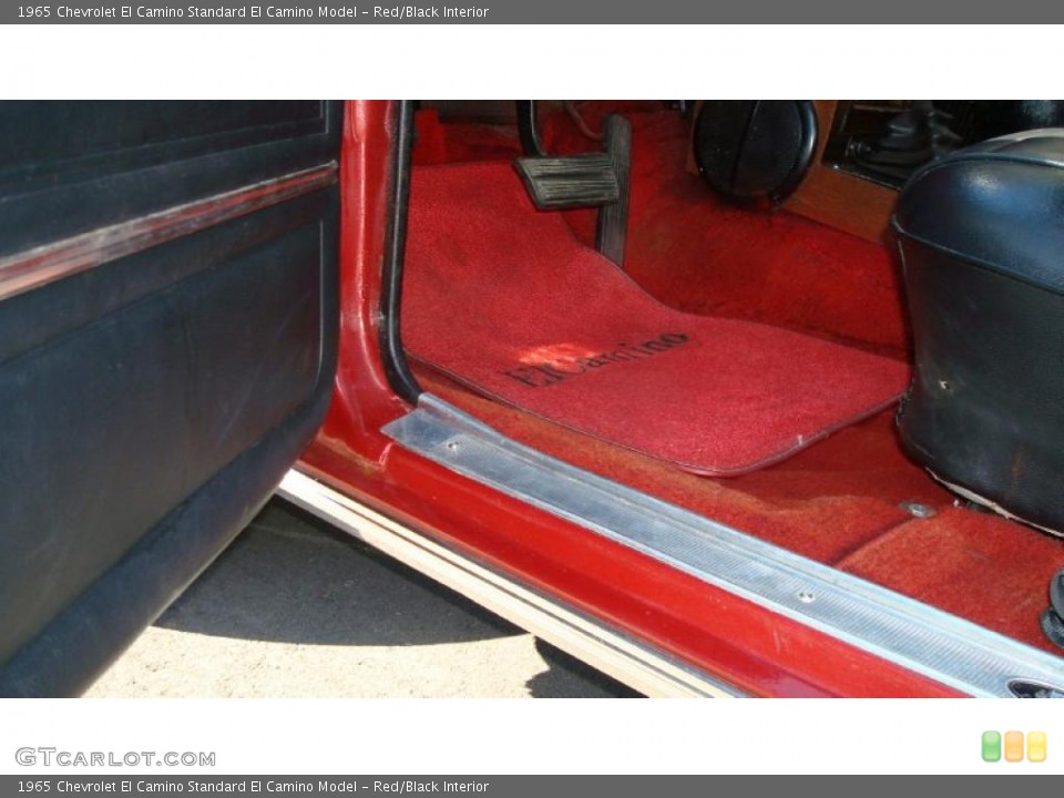 Red/Black Interior Photo for the 1965 Chevrolet El Camino  #40382681