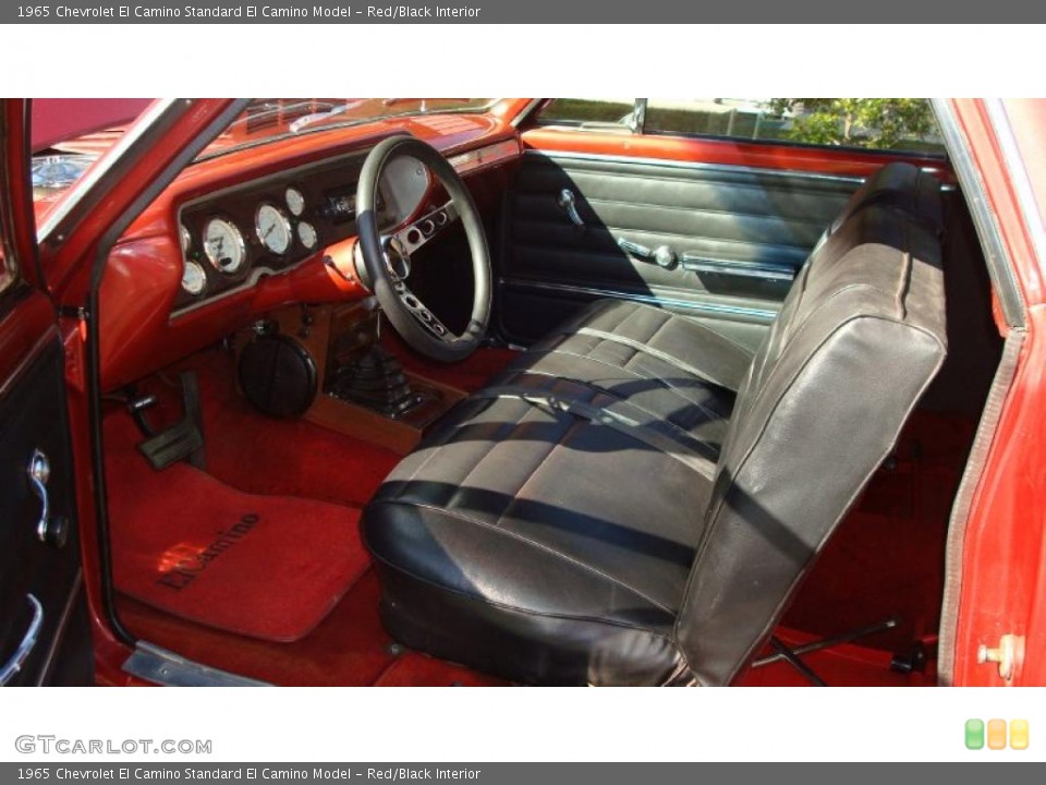 Red/Black Interior Photo for the 1965 Chevrolet El Camino  #40382941