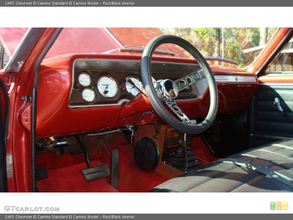 Red/Black 1965 Chevrolet El Camino Interiors