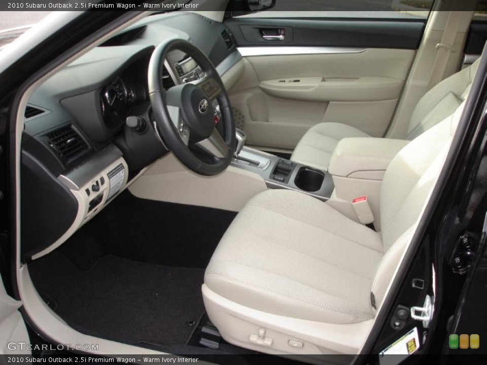 Warm Ivory Interior Prime Interior for the 2010 Subaru Outback 2.5i Premium Wagon #40383425