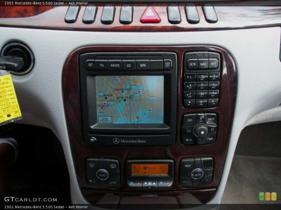 Ash Interior Navigation for the 2001 Mercedes-Benz S 500 Sedan #40383857
