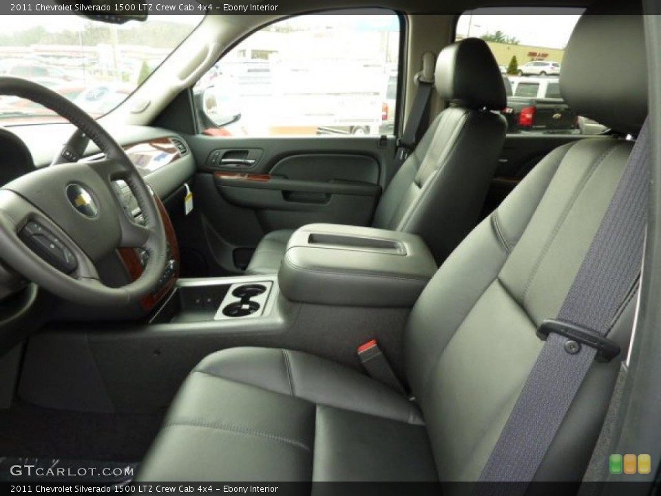 Ebony Interior Photo for the 2011 Chevrolet Silverado 1500 LTZ Crew Cab 4x4 #40384885