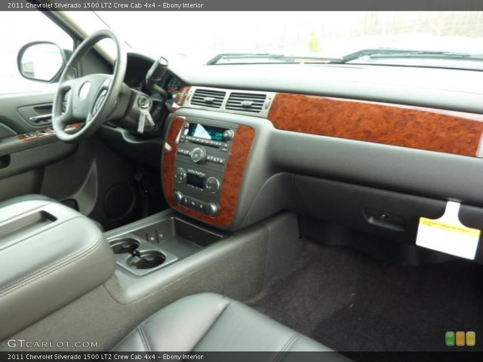 Ebony Interior Photo for the 2011 Chevrolet Silverado 1500 LTZ Crew Cab 4x4 #40384901