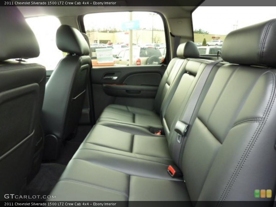 Ebony Interior Photo for the 2011 Chevrolet Silverado 1500 LTZ Crew Cab 4x4 #40385005