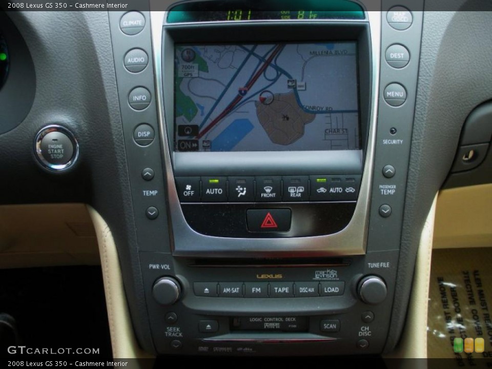 Cashmere Interior Navigation for the 2008 Lexus GS 350 #40385101