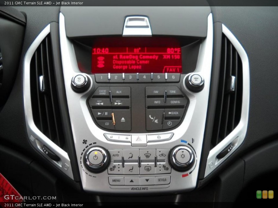 Jet Black Interior Controls for the 2011 GMC Terrain SLE AWD #40387581