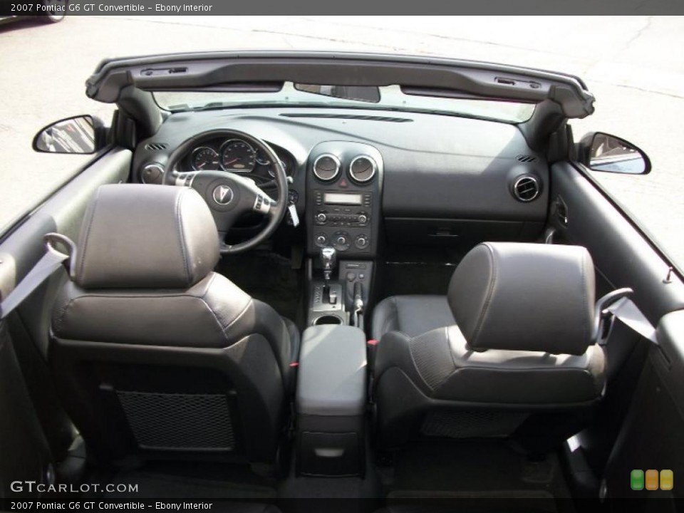 Ebony Interior Photo for the 2007 Pontiac G6 GT Convertible #40390025