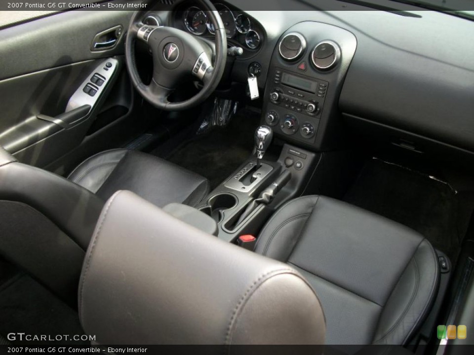 Ebony Interior Photo for the 2007 Pontiac G6 GT Convertible #40390041