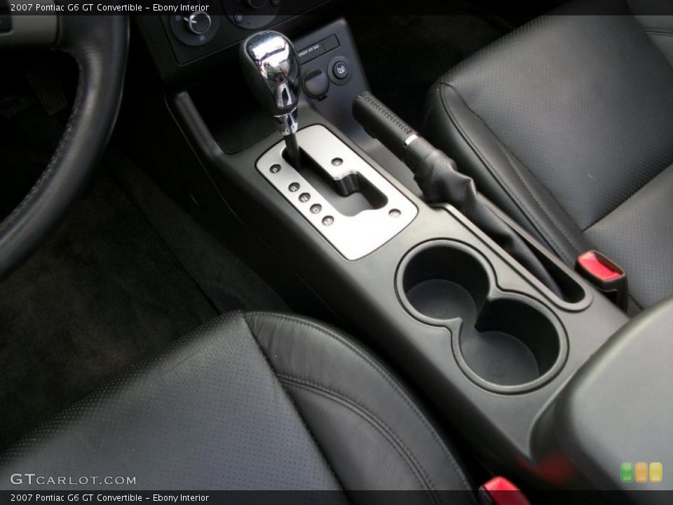 Ebony Interior Transmission for the 2007 Pontiac G6 GT Convertible #40390269