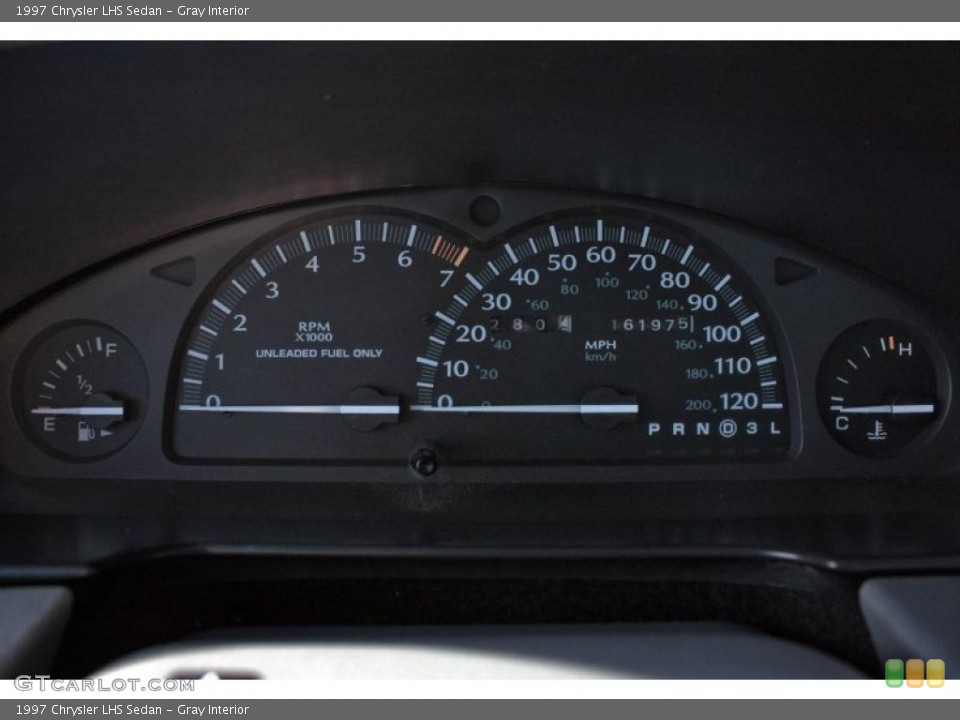 Gray Interior Gauges for the 1997 Chrysler LHS Sedan #40392013