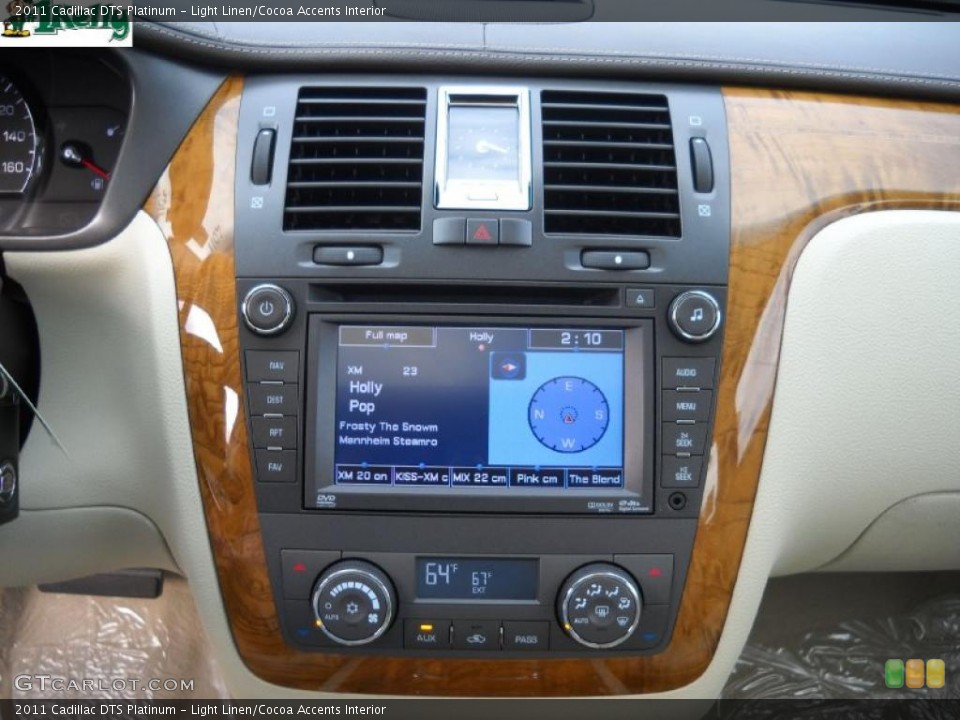 Light Linen/Cocoa Accents Interior Navigation for the 2011 Cadillac DTS Platinum #40393817