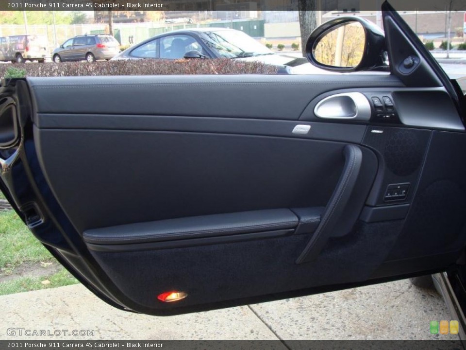 Black Interior Door Panel for the 2011 Porsche 911 Carrera 4S Cabriolet #40397401