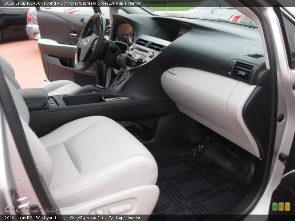 Light Gray/Espresso Birds-Eye Maple Interior Photo for the 2010 Lexus RX 450h Hybrid #40398085