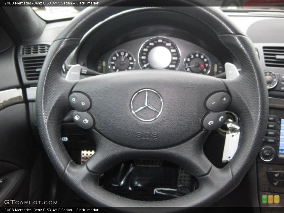 Black Interior Steering Wheel for the 2008 Mercedes-Benz E 63 AMG Sedan #40398397
