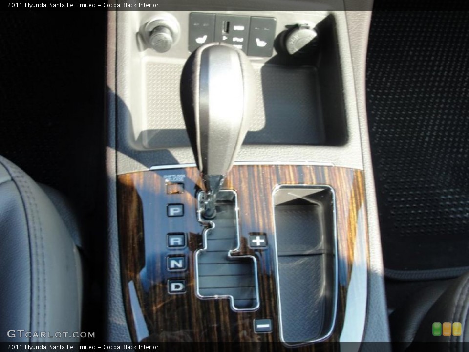 Cocoa Black Interior Transmission for the 2011 Hyundai Santa Fe Limited #40399847