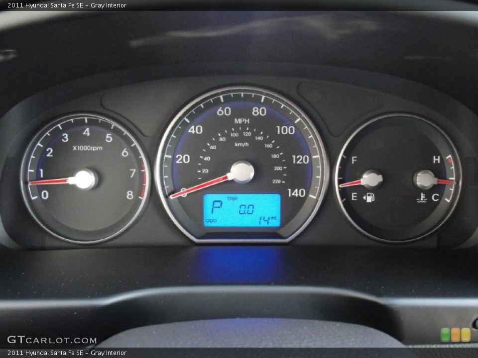 Gray Interior Gauges for the 2011 Hyundai Santa Fe SE #40401013