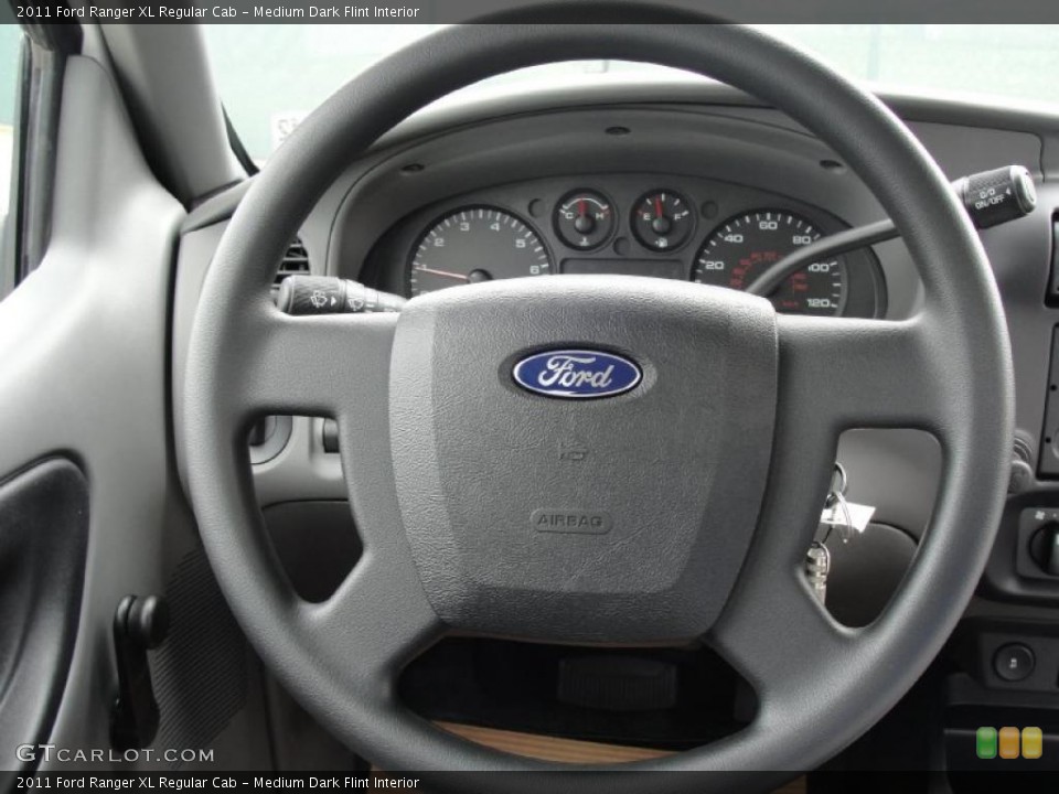 Medium Dark Flint Interior Steering Wheel for the 2011 Ford Ranger XL Regular Cab #40402341