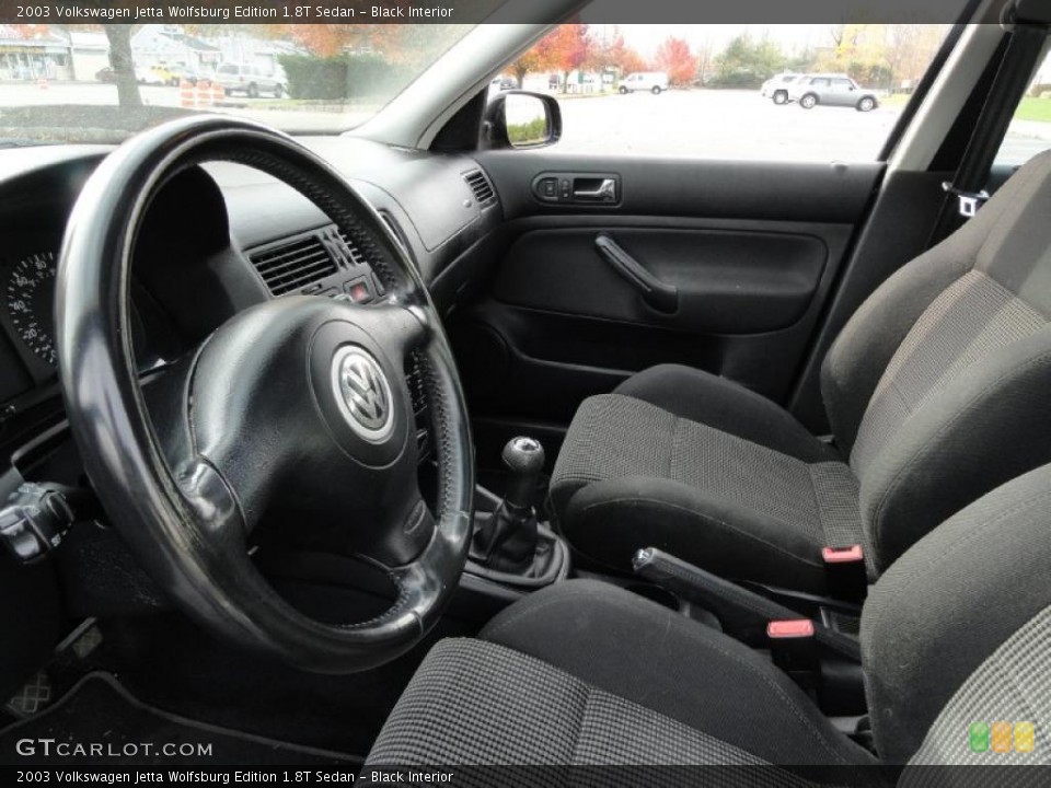 Black Interior Photo for the 2003 Volkswagen Jetta Wolfsburg Edition 1.8T Sedan #40402477