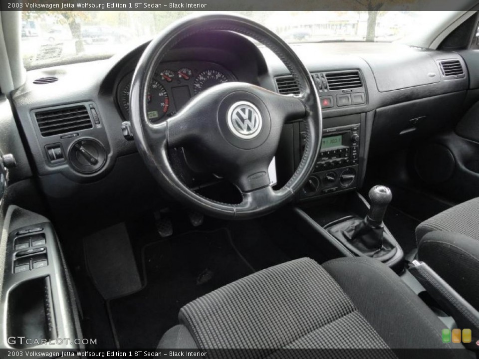 Black Interior Prime Interior for the 2003 Volkswagen Jetta Wolfsburg Edition 1.8T Sedan #40402489