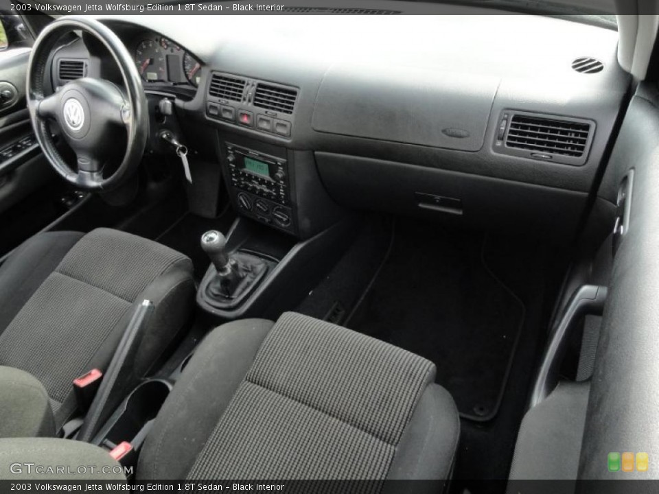 Black Interior Photo for the 2003 Volkswagen Jetta Wolfsburg Edition 1.8T Sedan #40402501