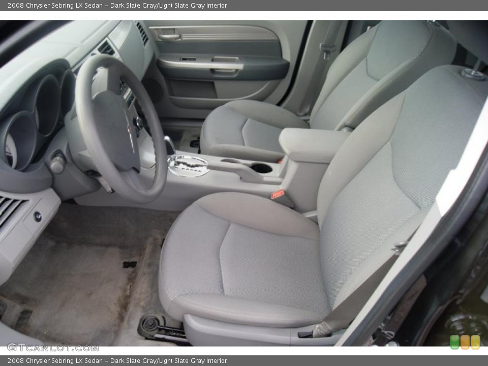 Dark Slate Gray/Light Slate Gray Interior Photo for the 2008 Chrysler Sebring LX Sedan #40404325