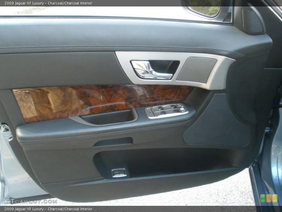 Charcoal/Charcoal Interior Door Panel for the 2009 Jaguar XF Luxury #40406193