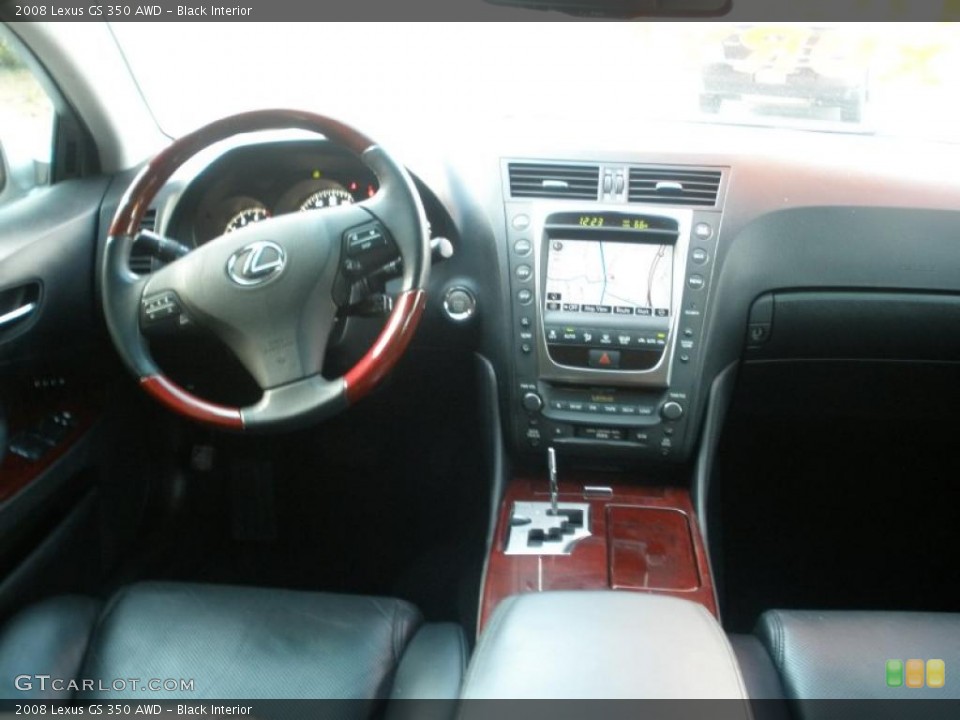Black Interior Dashboard for the 2008 Lexus GS 350 AWD #40406685
