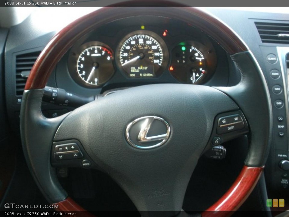 Black Interior Gauges for the 2008 Lexus GS 350 AWD #40406697