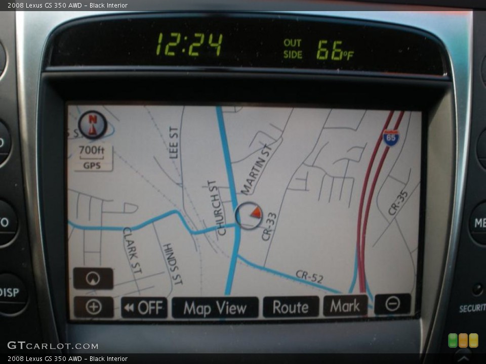 Black Interior Navigation for the 2008 Lexus GS 350 AWD #40406713