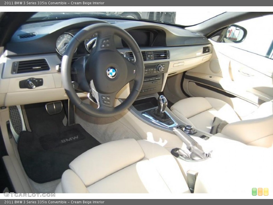 Cream Beige Interior Photo for the 2011 BMW 3 Series 335is Convertible #40407657