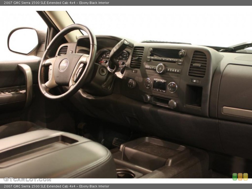 Ebony Black Interior Dashboard for the 2007 GMC Sierra 1500 SLE Extended Cab 4x4 #40411180
