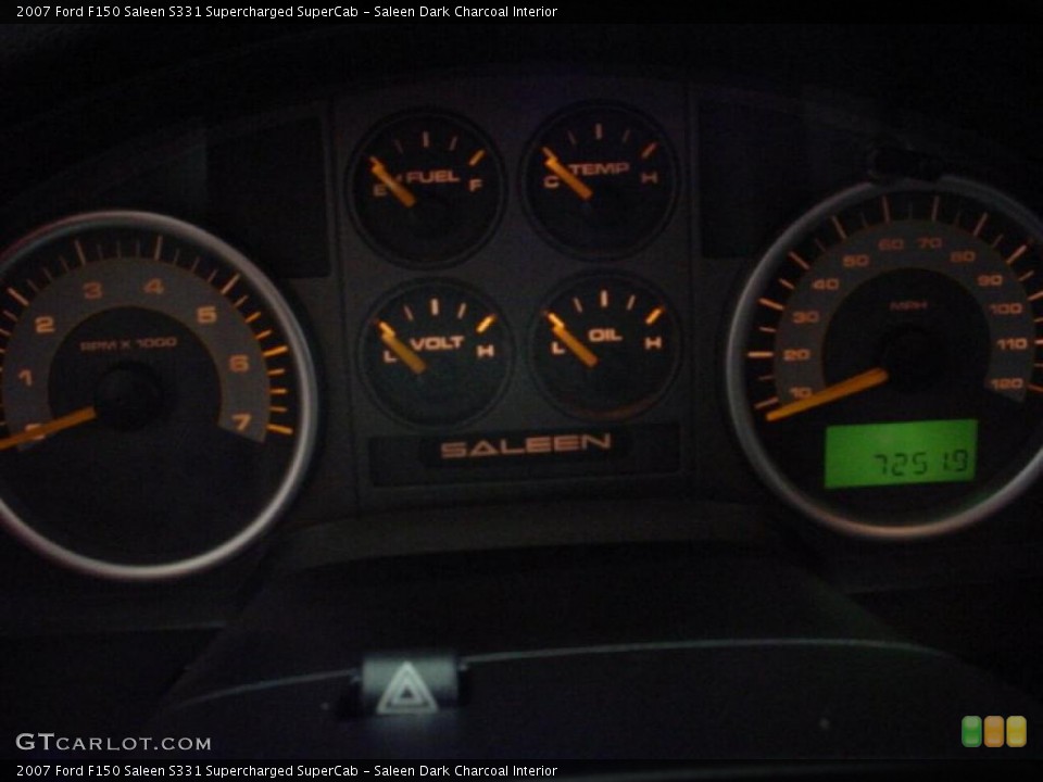 Saleen Dark Charcoal Interior Gauges for the 2007 Ford F150 Saleen S331 Supercharged SuperCab #40411444