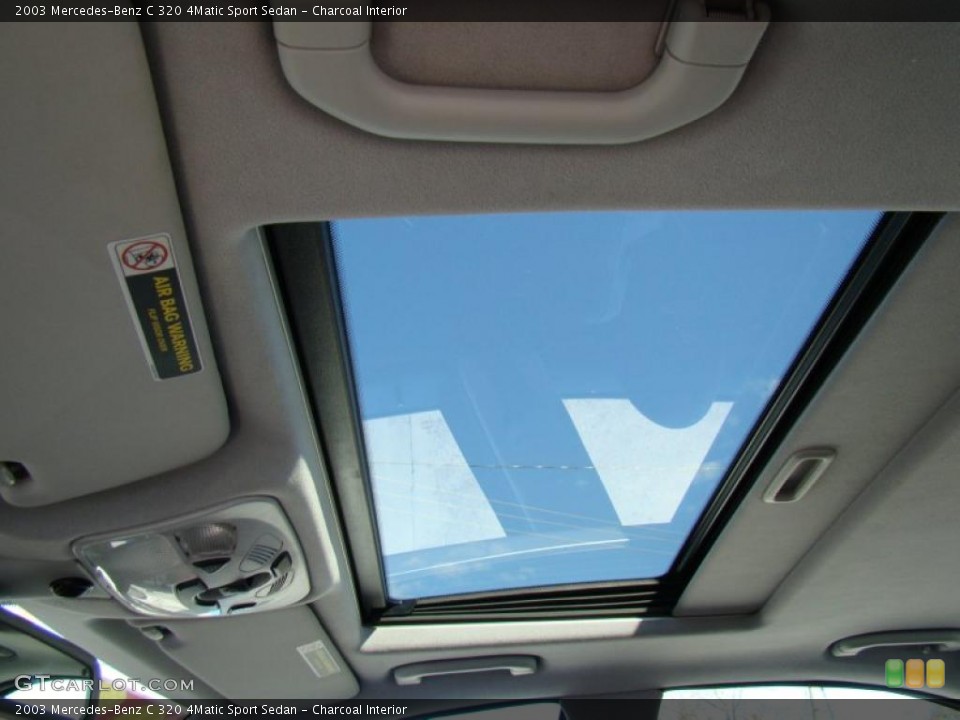 Charcoal Interior Sunroof for the 2003 Mercedes-Benz C 320 4Matic Sport Sedan #40412968