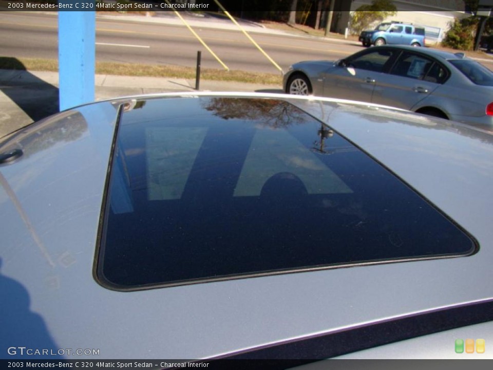 Charcoal Interior Sunroof for the 2003 Mercedes-Benz C 320 4Matic Sport Sedan #40412984