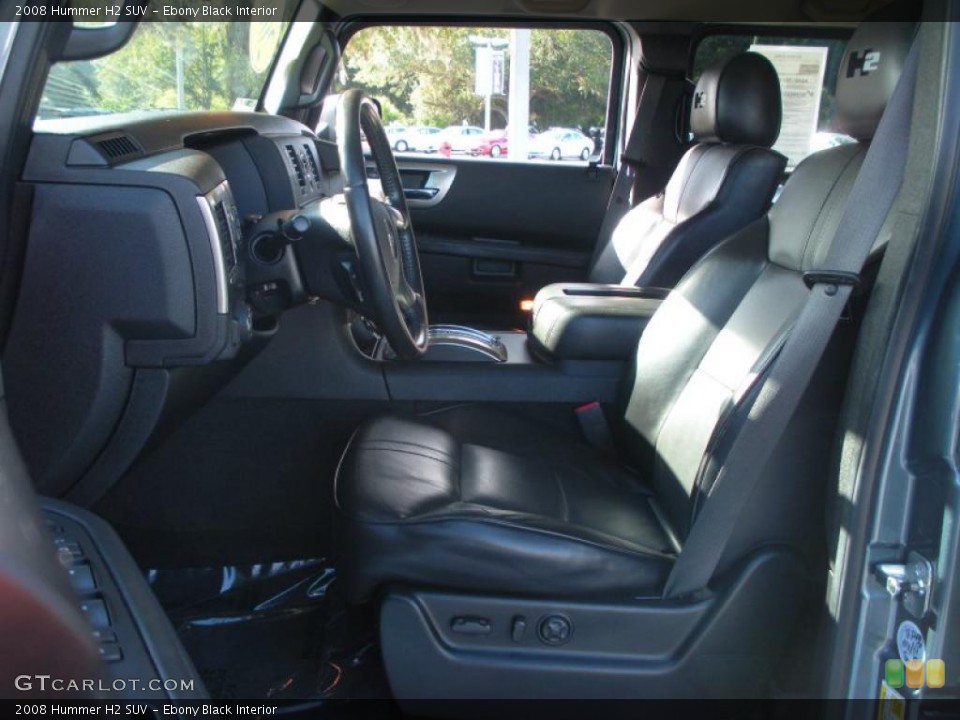 Ebony Black Interior Photo for the 2008 Hummer H2 SUV #40413832