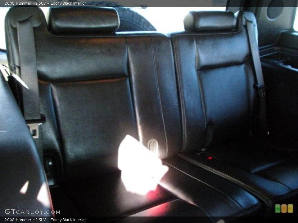 Ebony Black Interior Photo for the 2008 Hummer H2 SUV #40413896