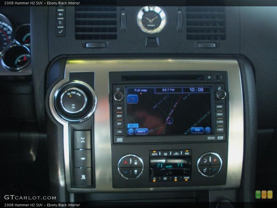 Ebony Black Interior Controls for the 2008 Hummer H2 SUV #40414052