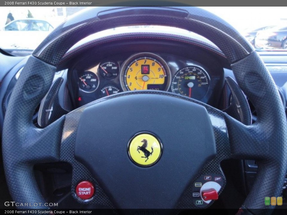 Black Interior Steering Wheel for the 2008 Ferrari F430 Scuderia Coupe #40414968