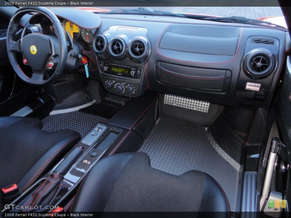 Black Interior Dashboard for the 2008 Ferrari F430 Scuderia Coupe #40415184