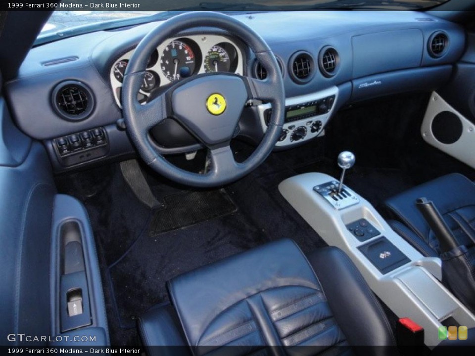 Dark Blue 1999 Ferrari 360 Interiors