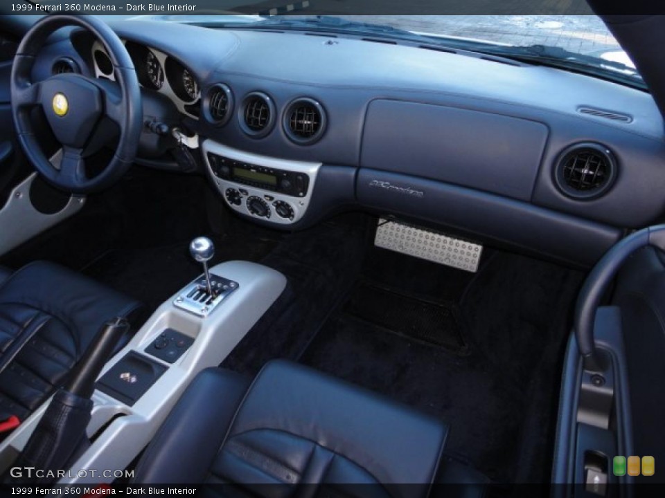 Dark Blue Interior Dashboard for the 1999 Ferrari 360 Modena #40415588